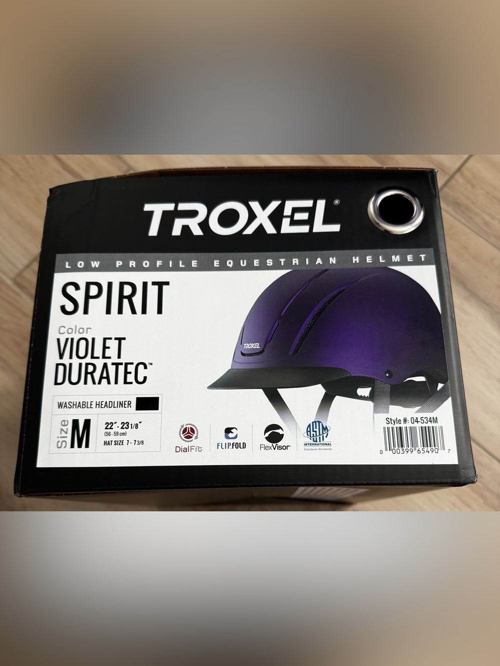 Troxel Purple Riding Helmet with Black Visor NEW IN BOX Size M